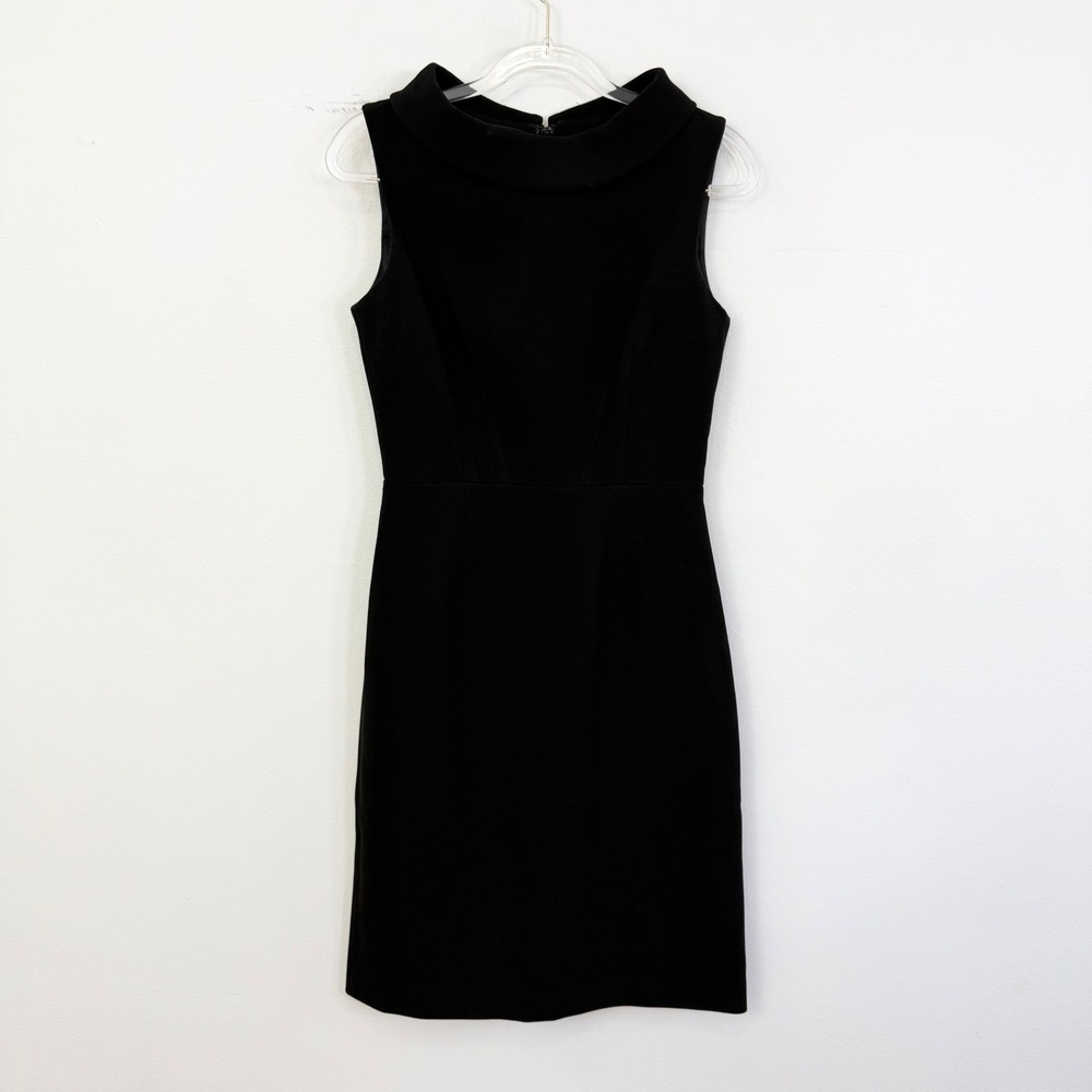 Rickie Freeman for Teri Jon Black Sleeveless Sheath Dress Size 2